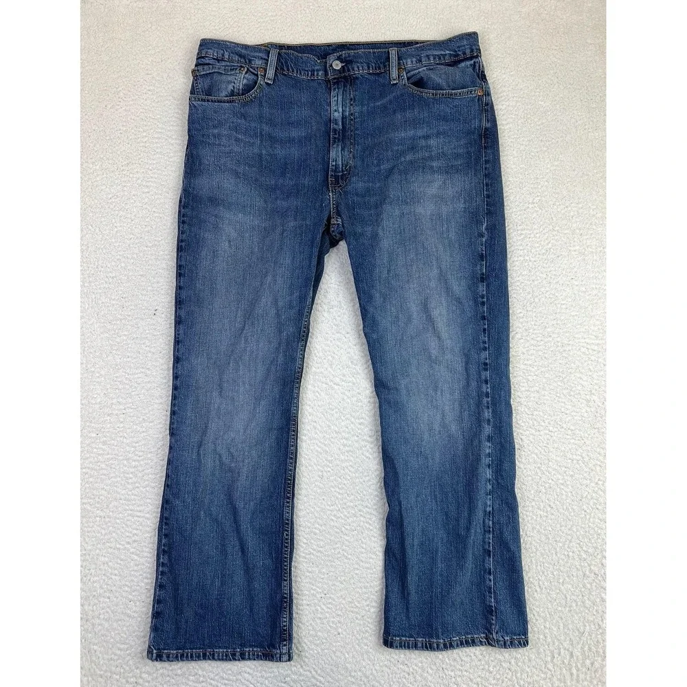 Levis 527 Jeans Mens 40x31 Blue Slim Bootcut Stretch Denim‎ 5-Pocket Zip Fly
